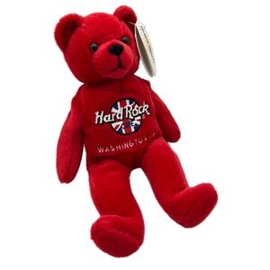 Hard Rock Cafe Collectible Bears Washington DC Rita Beara Vintage Plush Y2K